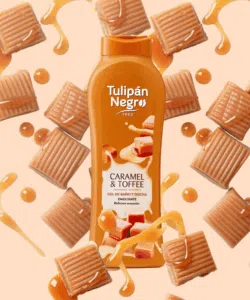 Bagnoschiuma Caramel & Toffee – Tulipán Negro (650 ml)